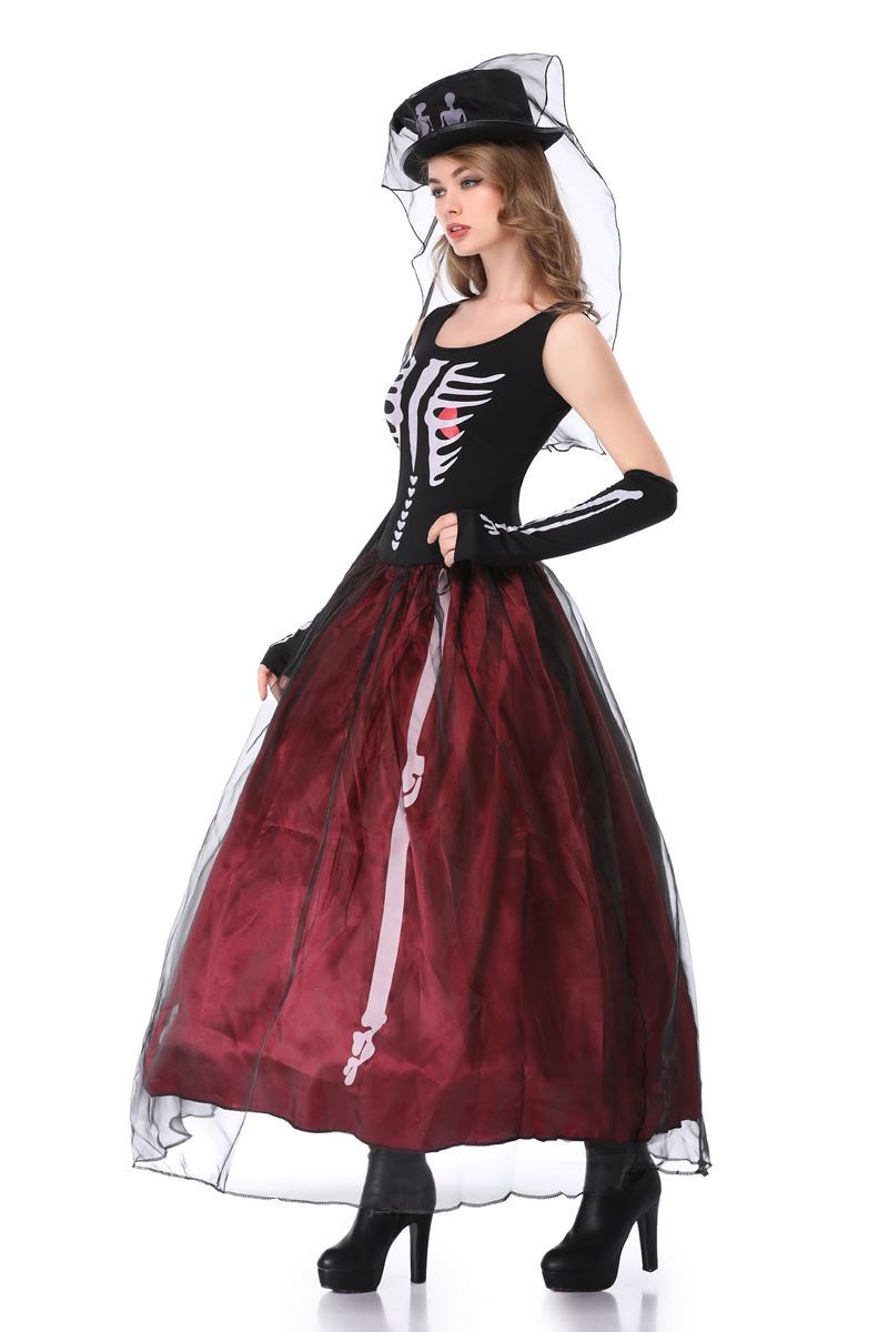 F1846 skeleton costume women